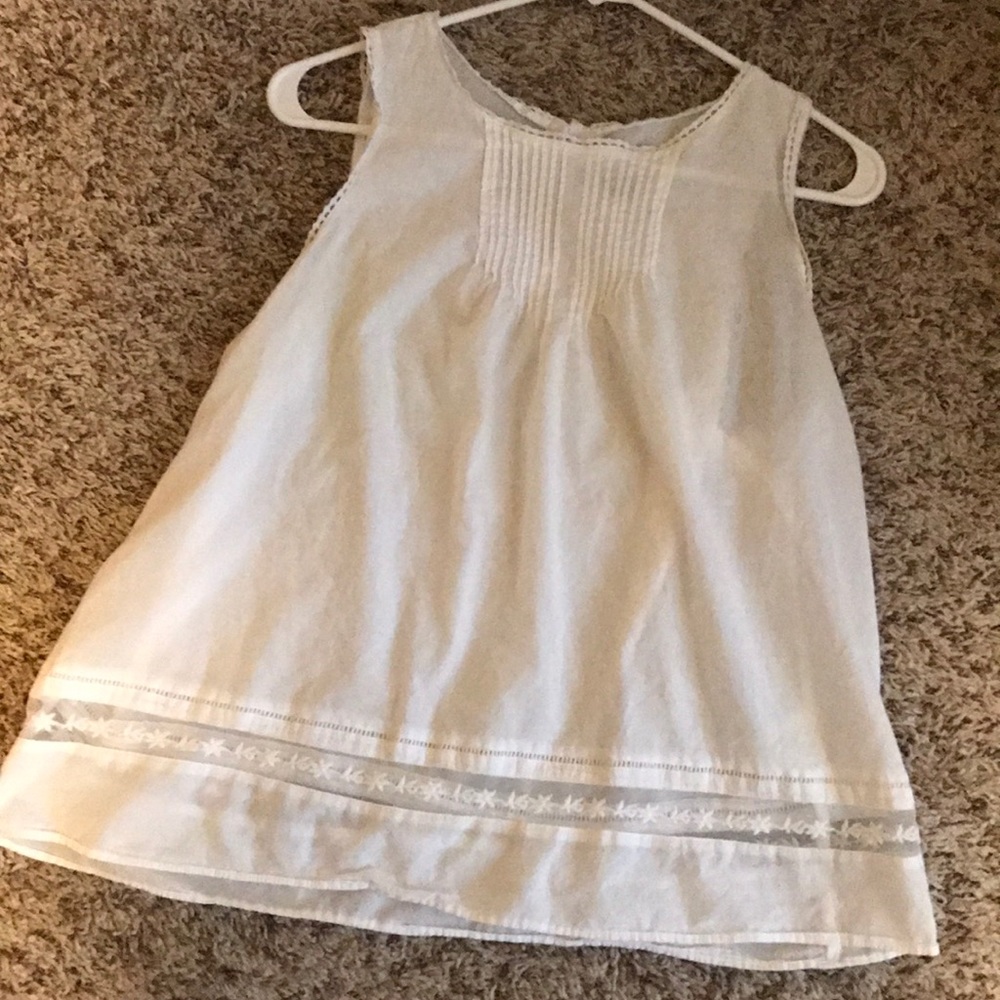 Old Navy White Tank with Lace Detail